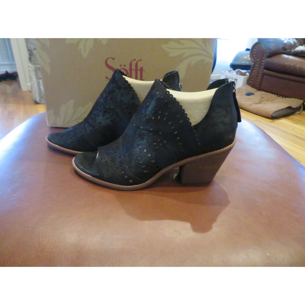 New Womens Black Sofft Millard Heels, 11